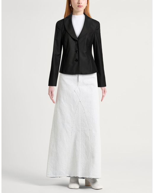 Armani Jeans Black Blazer Polyester, Viscose, Elastane