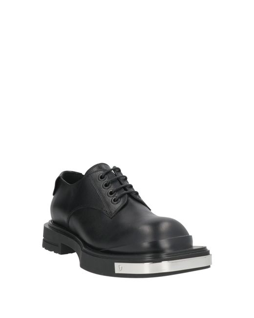 Emporio Armani Black Lace-Up Shoes Calfskin for men