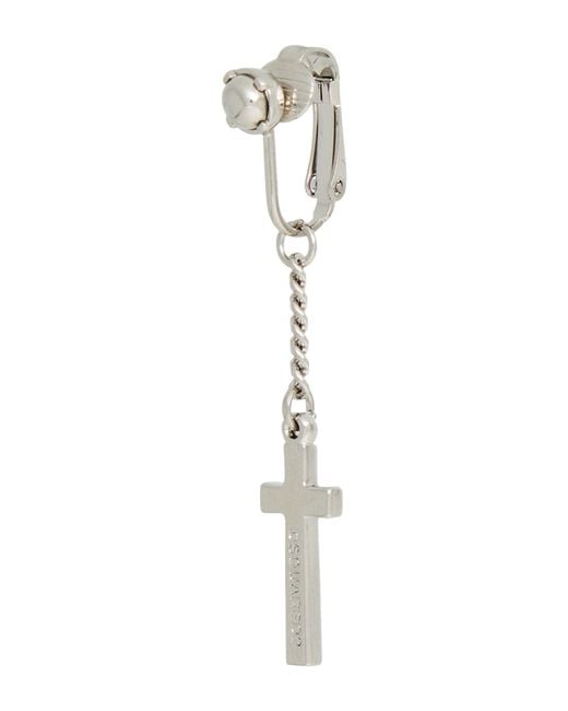 DSquared² White Single Earrings for men