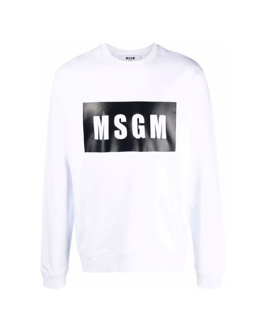 Sweat-shirt MSGM pour homme en coloris White