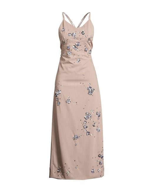 DES_PHEMMES Natural Maxi Dresses