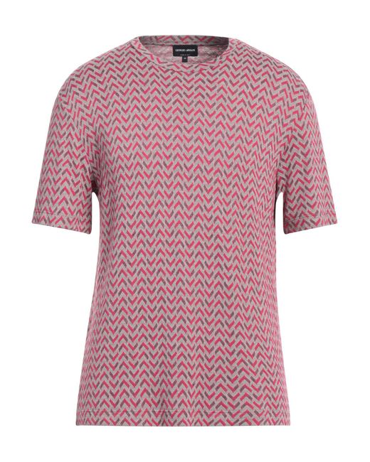 Giorgio Armani T-shirts in Pink für Herren