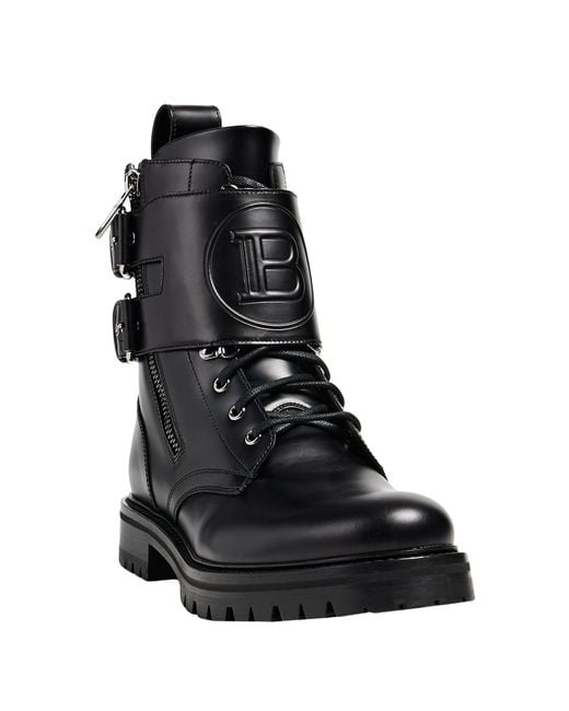 Balmain Black Ankle Boots for men