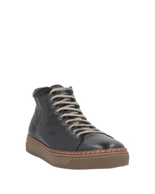 Exton Brown Sneakers Leather for men