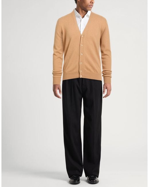 Daniele Fiesoli Natural Selezione Camel Cardigan Cashmere for men