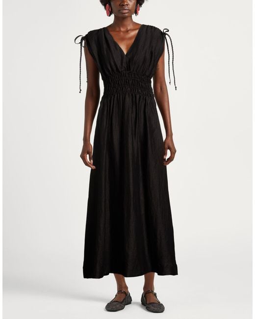 Alpha Studio Black Midi Dress