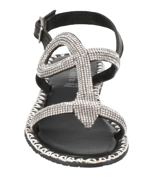 CafeNoir White Sandals Leather, Synthetisches Material