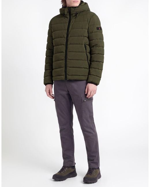 Peuterey Green Puffer Polyamide, Elastane for men