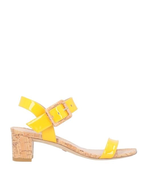 Stuart weitzman hotsell yellow sandals