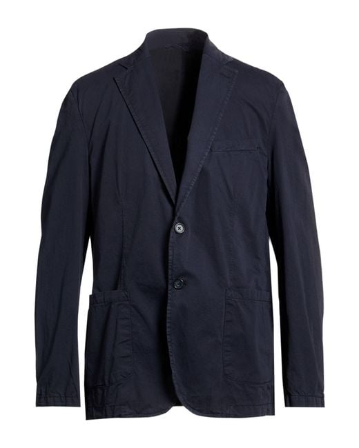MARCIANO BY GUESS Blue Midnight Blazer Cotton for men