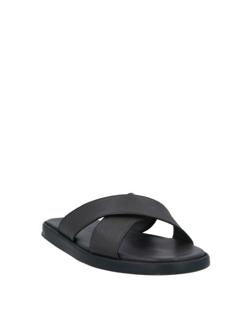 Doucal's Black Sandals for men