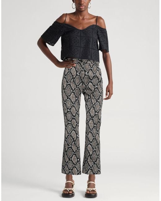 Boutique Moschino Gray Pants Polyamide, Elastane