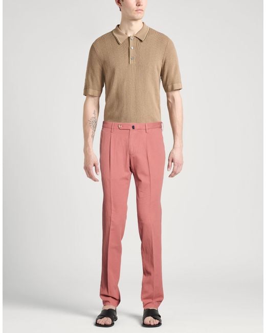 Incotex Pink Trouser for men