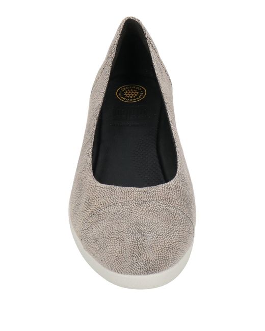 Fitflop White Ballet Flats Leather