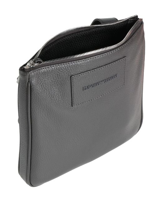 Borse A Tracolla di Emporio Armani in Gray da Uomo