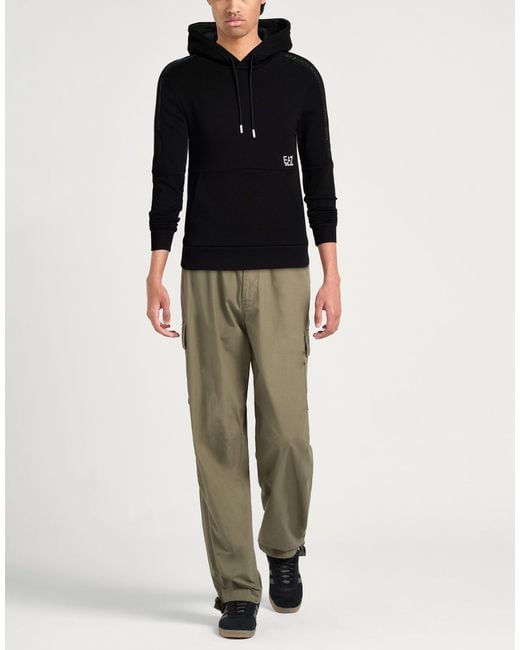EA7 Black Sweatshirt for men