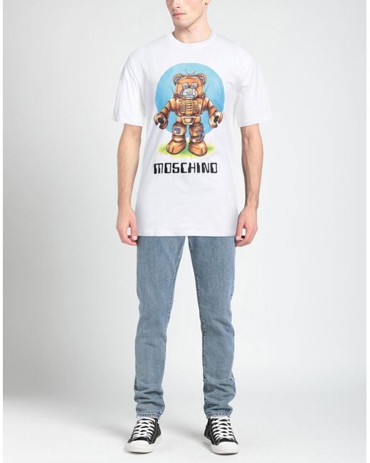 Moschino White Logo T-shirt for men