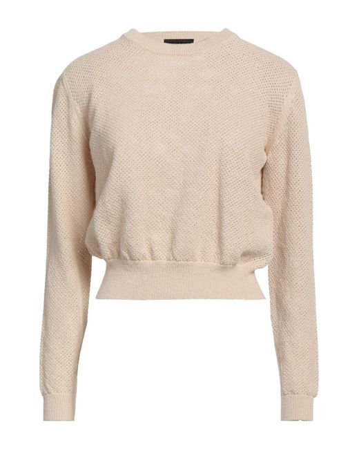 Roberto Collina Natural Sand Sweater Cotton, Polyamide