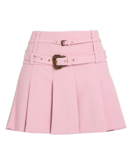Versace Jeans Couture Pink Mini Skirt Viscose, Polyamide, Elastane