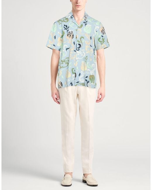 Lanvin Blue Sky Shirt Cotton for men