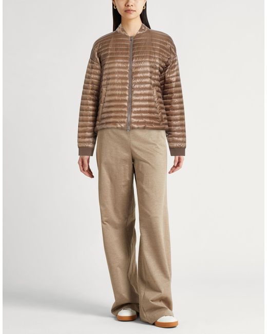 Herno Brown Puffer Polyamide
