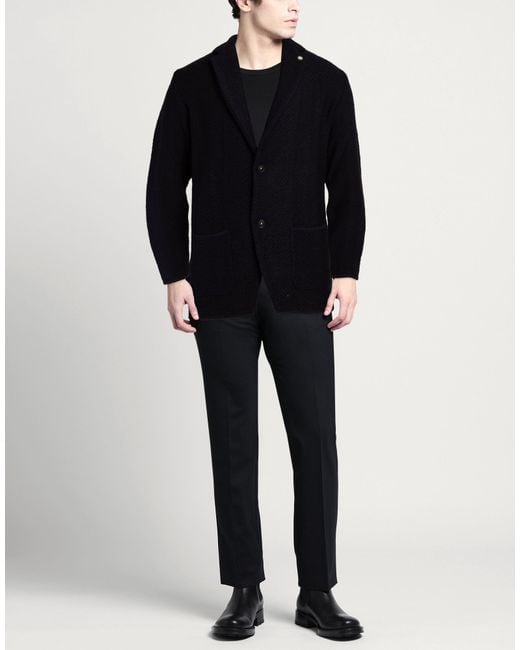 Manuel Ritz Blue Blazer Acrylic, Virgin Wool, Alpaca Wool for men