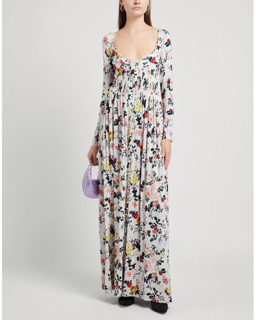 Rabanne White Maxi Dress Viscose, Elastane