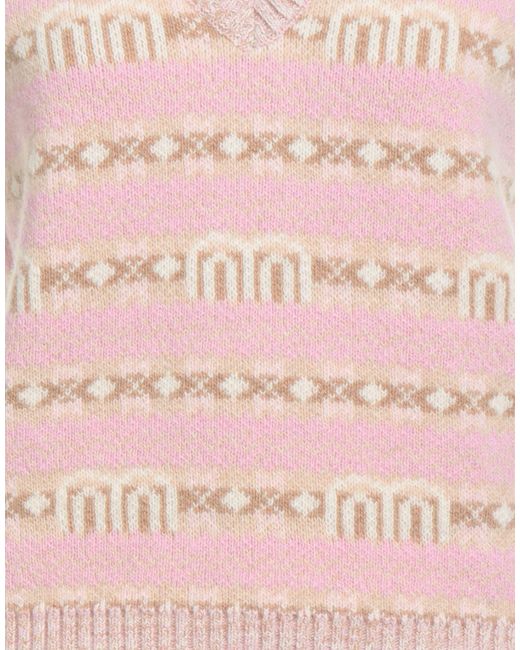 Maje Pink Sweater Wool, Polyamide