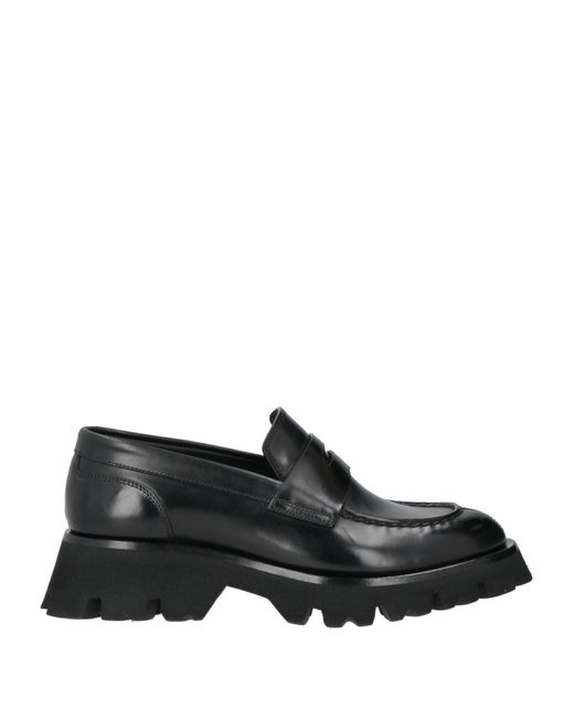 Santoni Black Loafer