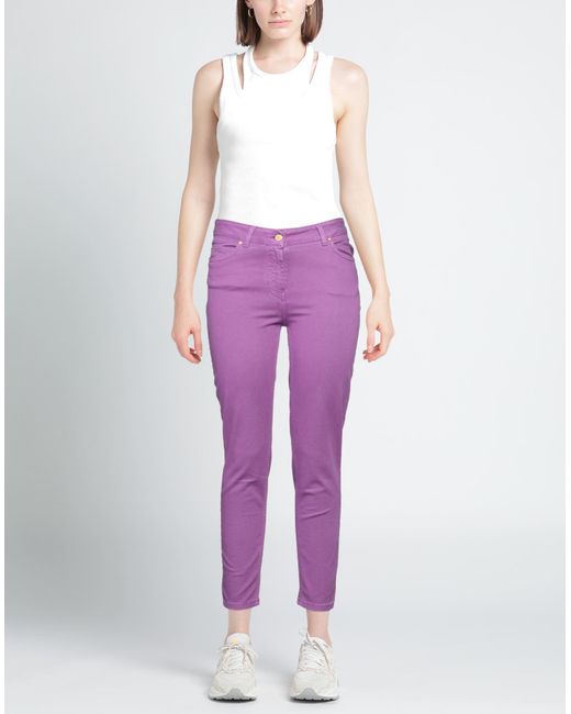 Clips More Purple Jeans Cotton, Elastane