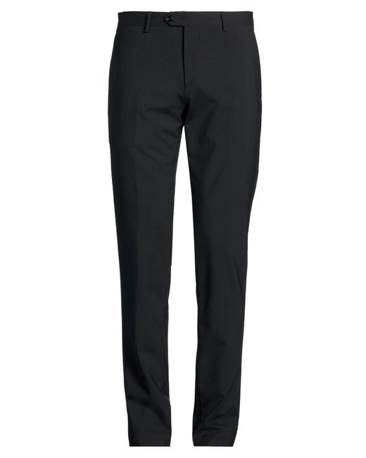 Lardini Black Pants Wool, Elastane for men