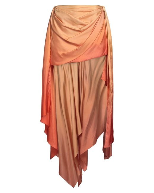 Zimmermann Orange Mini Skirt
