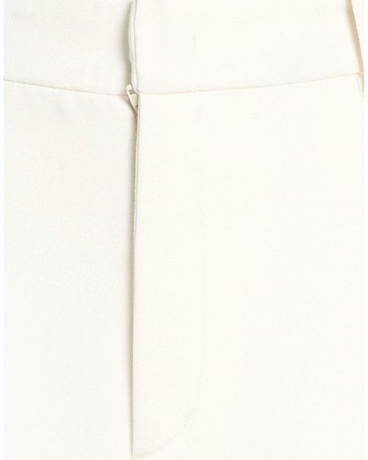 N°21 White Pants Polyester, Viscose, Cotton, Elastane