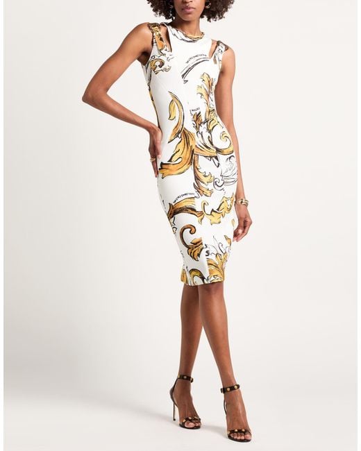 Versace Jeans Couture Metallic Midi Dresses