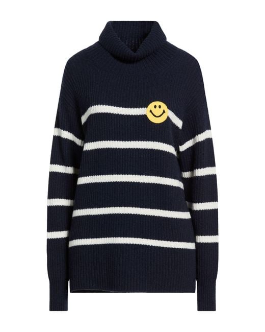 Joshua Sanders Blue Turtleneck Wool, Polyamide, Viscose, Cashmere