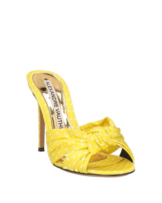 Alexandre Vauthier Yellow Sandals