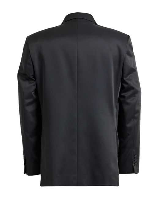 Angelo Nardelli Black Blazer Polyester, Wool for men