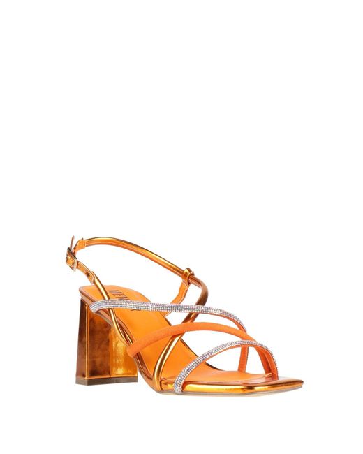 Menbur Orange Sandals