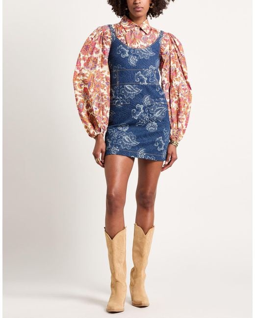 Etro Blue Mini Dress