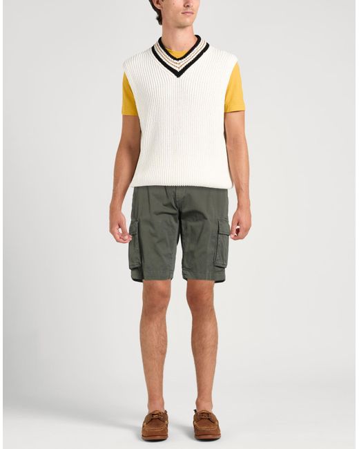 Liu Jo Gray Shorts & Bermuda Shorts Cotton, Elastane for men