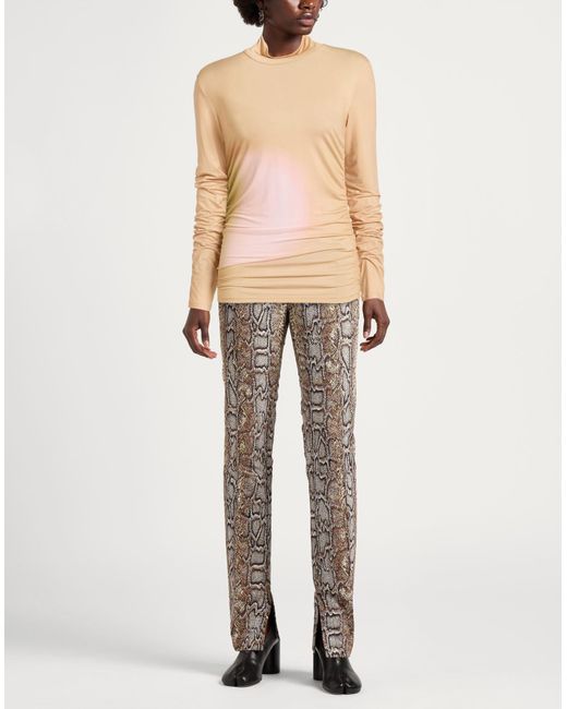 Patrizia Pepe Pink Apricot T-Shirt Polyester, Elastane