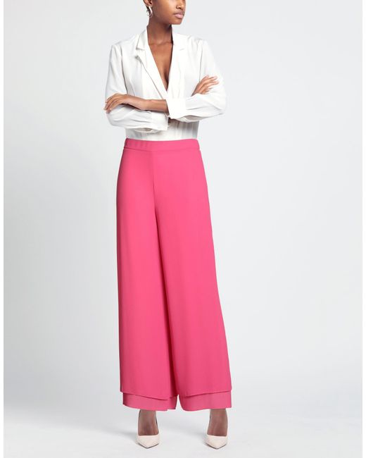 Clips Pink Fuchsia Pants Polyester