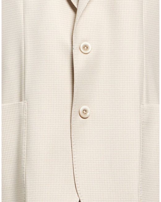 Barbati Natural Blazer Polyester, Viscose, Elastane for men