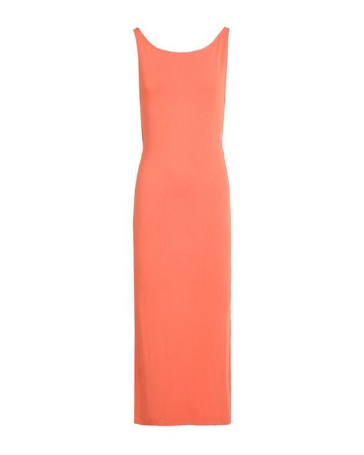 Calvin Klein Pink Midi Dress Modal, Polyester, Elastane