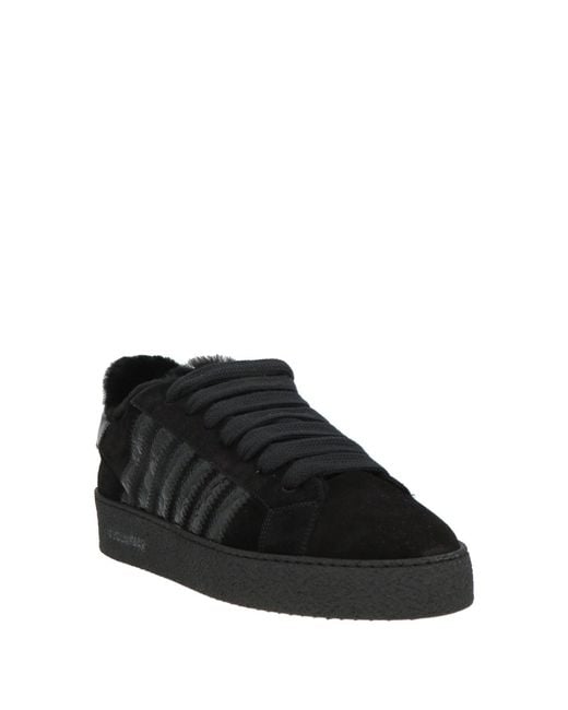 DSquared² Black Sneakers Leather for men