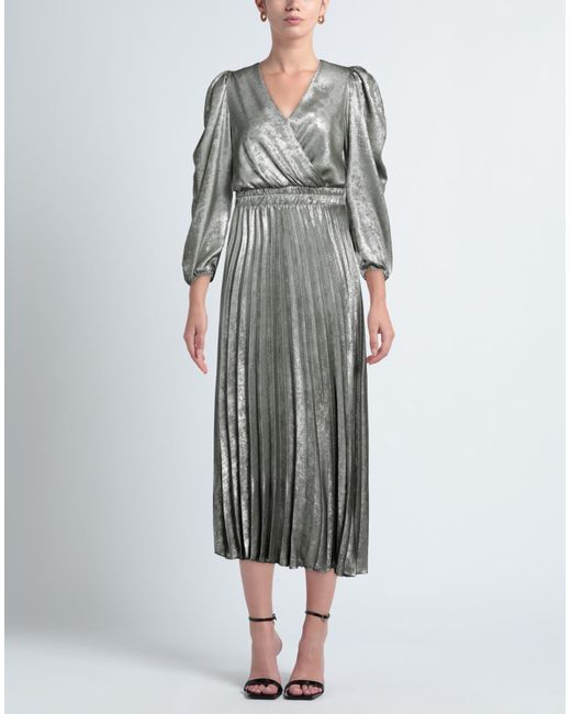 Soallure Gray Midi Dress