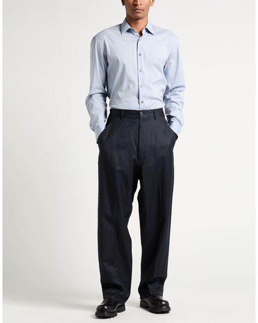 Maison Margiela Blue Midnight Pants Virgin Wool, Linen for men