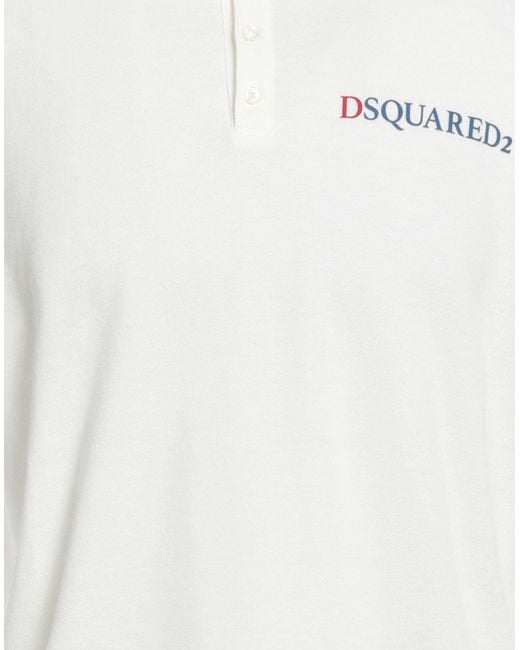 DSquared² White Polo Shirt for men