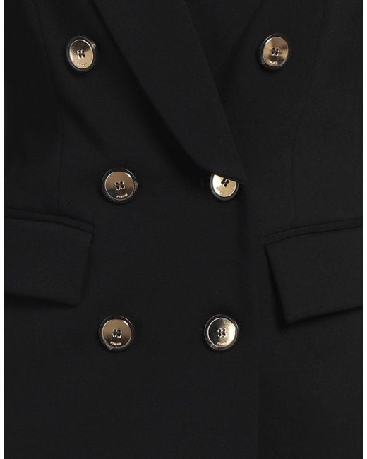 Pinko Black Blazer Viscose, Polyamide, Elastane