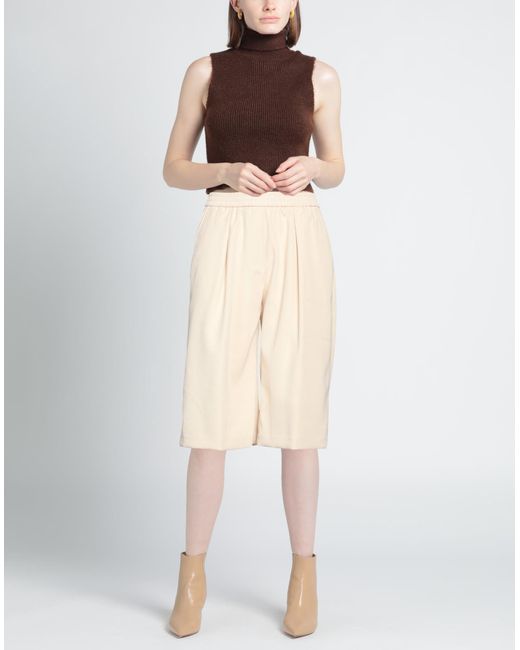 8pm Natural Cropped Trousers